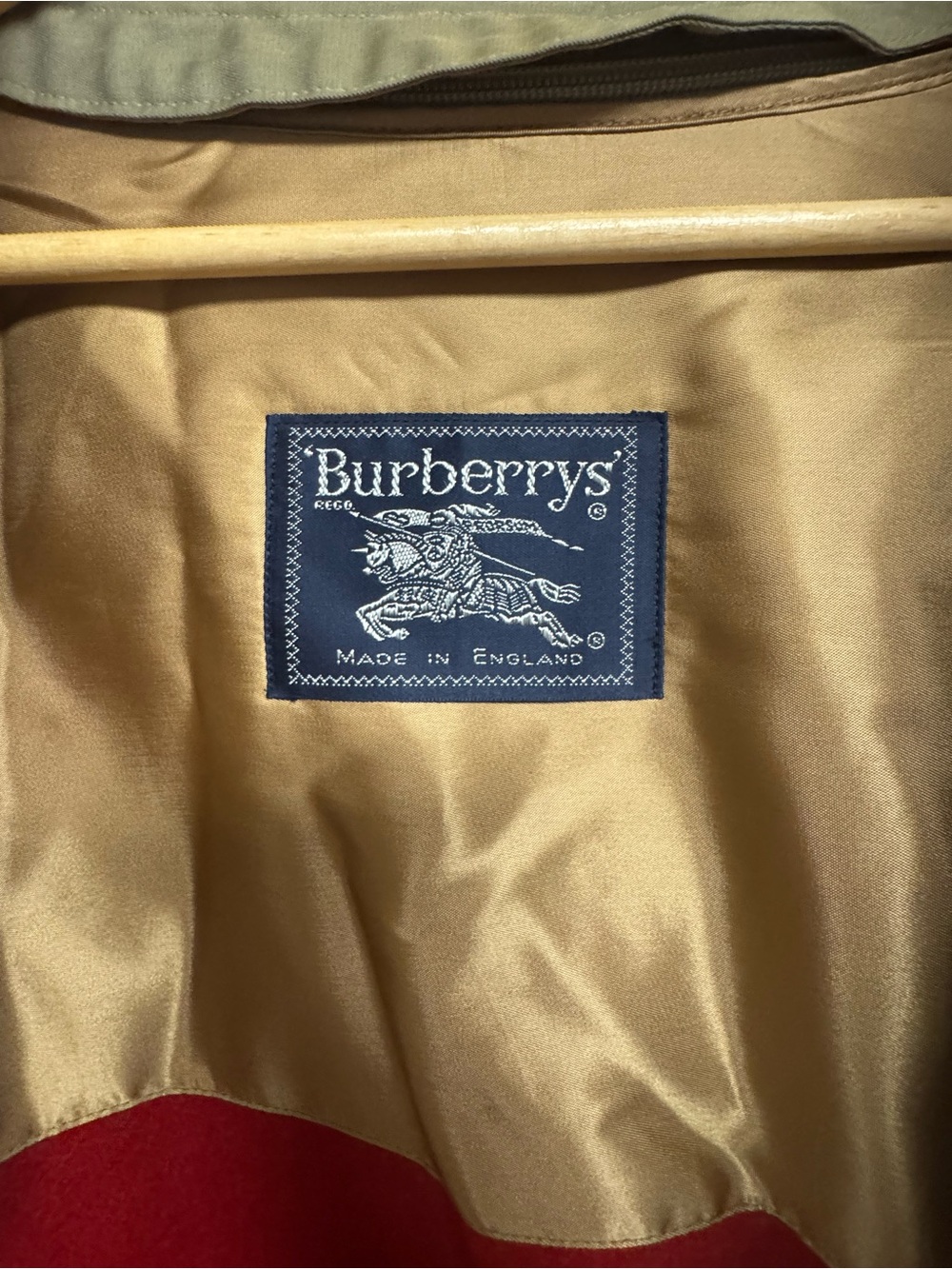 Vintage Burberrys Olive Green Military Field Jacket with removable Red Lining - Picture 2 of 9